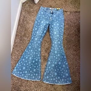 Rock & Roll denim star bell bottoms